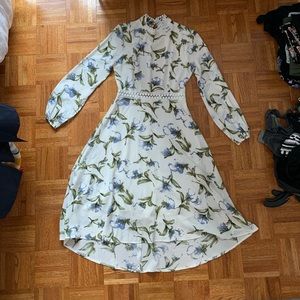 Floral Open Dress